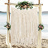 Hooqict Macrame Wall Hanging Large Cotton Handmade Woven Wall Hanging for Boho Wedding Living Room Bedroom Wall Decoration 39"x 45"
