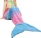 Catalonia Kids Mermaid Tail Blanket, Super Soft Plush Flannel Sleeping Snuggle Blanket for Teen Girls, Rainbow Ombre, Fish Scale Pattern, Gift Idea
