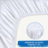 Satin Crib Sheet, Soft & Silky Fitted Crib Mattress Sheet (52"x28"x8") for Boys and Girls, Great for Baby with Hair and Skin, White