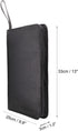 Fountain Roller Ball Pen Case Holder PU Leather Bag for 48 Pens Color Black