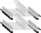 20 Pack Pant Hangers Skirt Hangers with Clips Metal Slack Hangers with Adjustable Non Slip Clip Ultra Thin Durable Clothes Hangers Space Saving Pant Hangers