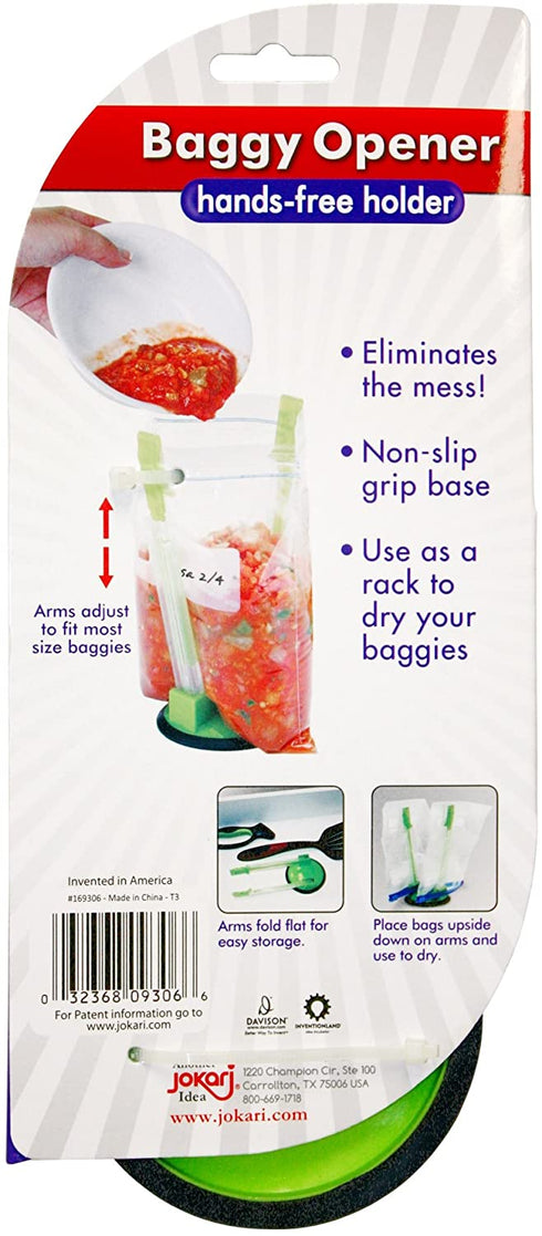 Baggy Rack - (6 Pack) Sandwich Bag Racks, Clip Food Storage Bags Onto Holder, Best Opener for Freezer & Storage Baggie - Ideal Plastic Kitchen, No Hassle Cooking Gadget Solutions For a Clean Pour