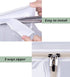 KEETDY 43" Hanging Garment Bags for Closet Storage Large Clear Window Hanging Clothes Storage Garment Rack Cover Coat Protector for Suit, Wardrobe, Bottom Enclosed