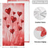 Happy Valentines Red Herats Towels Set of 2 Hand Towel Absorbent Face Towel Soft Dish Towels for Gym Bath Kitchen Decor 28x14 Inches