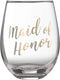 Lillian Rose Gold Maid of Honor Stemless Wine Glass, 1 Count (Pack of 1)