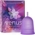 Venus Large Menstrual Cup – High Capacity for Heavy Flow – Made in USA – 100% Medical Grade Silicone Reusable Period Cup – for High Cervix - Unique Design to Ease Your Period Cycle | Purple