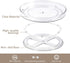 Empaxum 2 Pack Lazy Susan Cabinet Organizer 9" Clear Plastic Turntable Organizer Rotating Spice Rack Kitchen Storage Cosmetic Makeup Organizers for Pantry, Countertop, Fridge, Shelf, Vanity, Bathroom