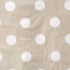 DII Vinyl Tabletop Collection Flannel Backed Polka Dot Tablecloth, Rectangle, 60x84, Natural