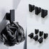 RANDOM Black Towel Hooks,Bathroom Hardware Accessories Hook SUS 304 Stainless Steel Matte Black Robe Hook for Bathroom Kitchen ,Contemporary Style Wall Mounted 2 Pack.