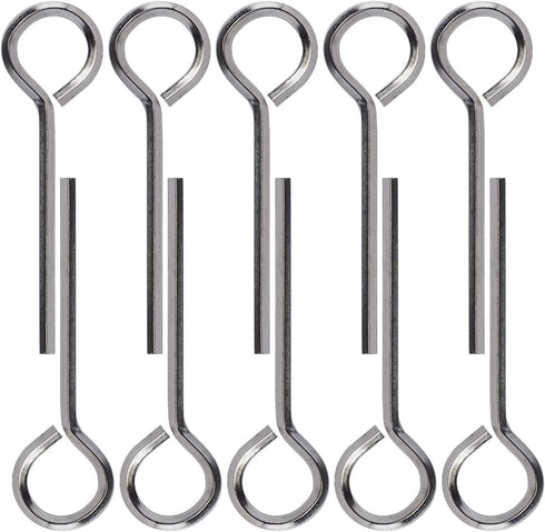 PAGOW 10 Pack 5/32" Standard Hex Dogging Key with Full Loop, Allen Wrench Door Key for Christmas Festival Party Decoration Hurricane Protection Push Bar Panic Exit Devices?0.84" x 2.78"
