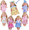 Young Buds Pack of 6 for 11-12-13 Inch Reborn Alive Baby Doll Clothes Outfits with Pillow Quilt Sheet Accessories Birthday Xmas Gift