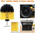 Shieldpro Drill Brush Attachment Set,Power Cleaning Scrub Brush,All Purpose Drill Brushes with Extend Long Attachment for Bathroom and Kitchen Surface,Grout,Tub,Shower,Tile,Corners, Automotive-Yellow