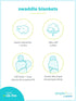 Simple Joys by Carter's Baby Girls' Cotton Swaddle Blankets, Multipacks