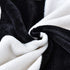 Vessia Large Flannel Fleece Plush Blanket Throw Size(50"x70") - Black and White Checker Lightweight Blanket - Super Soft Cozy Microfiber Blanket for Chair, Sofa, Couch, Bed, Camping, Travel
