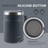 LocknLock Stainless Steel Double Wall Insulated with Handle, Lid, 16 oz, Navy Metro Mug