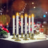 Flameless Taper Candles with Remote Timer LED Window Candles Christmas Candle Lights for Window Battery Operated Warm White Flickering Light