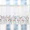 WEMAY KFL027 Sheer Embroidery Pastoral Style Cafe Curtain Kitchen Curtain Floral Window Valance,W60XL18 inch (Wild Flower)
