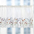 WEMAY KFL027 Sheer Embroidery Pastoral Style Cafe Curtain Kitchen Curtain Floral Window Valance,W60XL18 inch (Wild Flower)