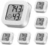 6 Pieces Humidity Gauge Humidity Meter Indoor Outdoor Thermometer Hight Accurate Temperature and Humidity Monitor with LCD Display Fahrenheit Degrees Fahrenheit for Home, Greenhouse, Cellar, Office