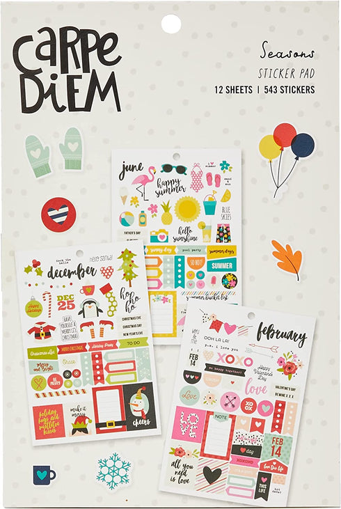 Carpe Diem by Simple Stories Seasons Sticker Tablet
