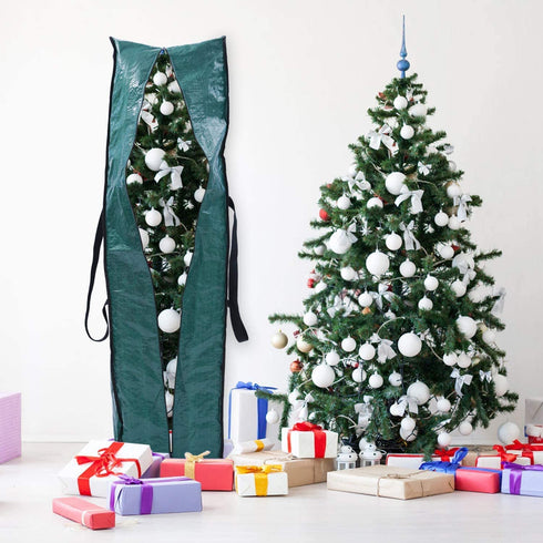 Christmas Tree Storage Bag, Ohuhu Christmas Tree Bag, Christmas Storage Containers, ID Tag Holder, Durable Waterproof Material Zippered with Carry Handles