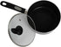 Mirro A79723 Get A Grip Aluminum Nonstick Sauce Pan with Glass Lid Cover Cookware, 2-Quart, Black