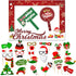 Christmas Photo Booth Props Kit, 32PCS Photo Props with Large Photo Booth Frame (20x28?), DIY Christmas Picture Props Selfie Accessories, Perfect for Xmas Holiday Party Decoration