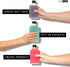 Ilyapa 200 ml Glass Flask Bottle - 6 Pack Liquor Pocket Flask with Plastic Top, Sauce, Oil, Syrup Bottle