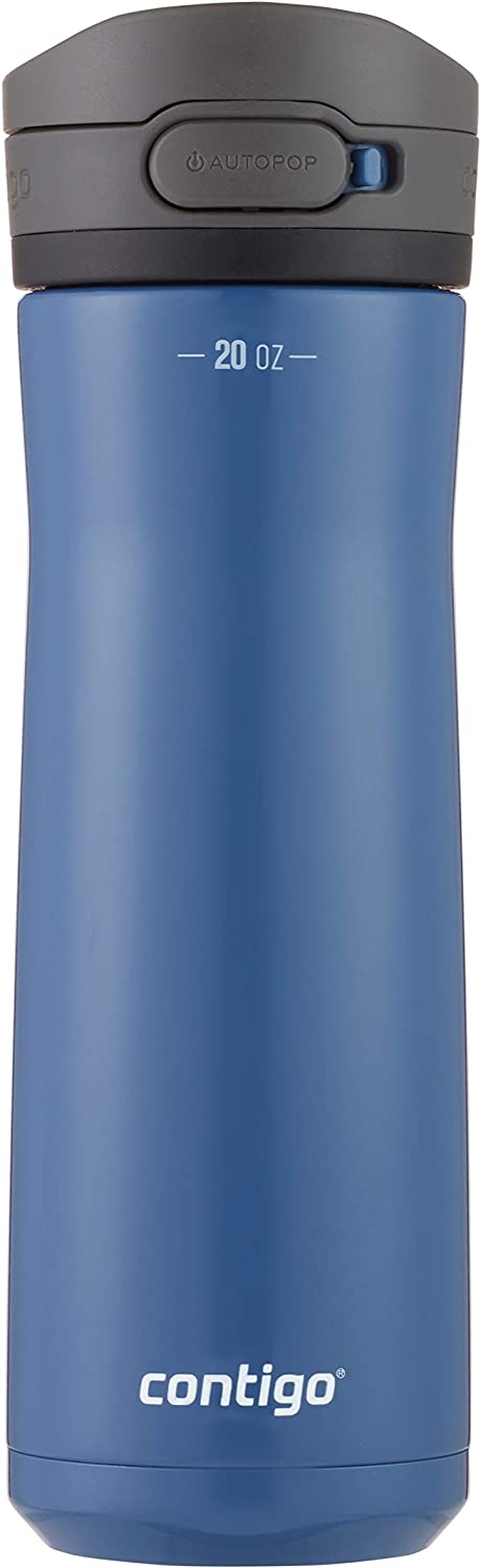 Contigo AUTOPOP Water Bottle, 20oz, Blue Corn