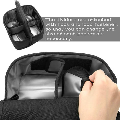 Beautyflier Reusable Insulated Coffee Cup Carrier, Portable Drink Holder with Handle Organizer Tote Bag for Hot & Cold Drinks