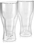 Set of 2 Double Wall Beer Glass, Unique Beer Glasses, Dad Beer Glass, Cool Beer Glasses, Insulated Beer Mug, Double Beer Mug, Fit up to 14 ounces