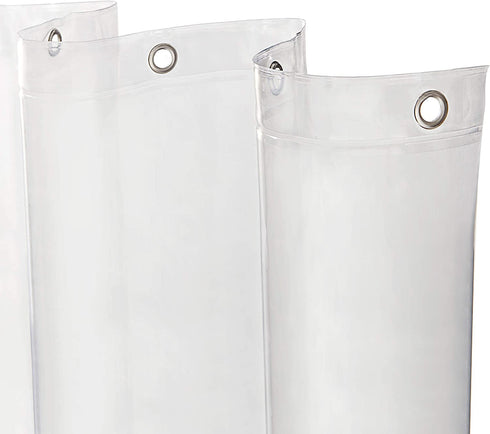 Kenney Medium Weight PEVA Shower Curtain Liner, 70" W x 72" H, Clear