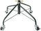 EZYDECOR Metal Christmas Tree Stand for Artificial Tree 17.7" Folding Stand with Rolling Wheels (Green)