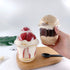 50Pcs 12oz Clear Plastic Cups with Dome Lids No Hole and 50Pcs Sporks, Disposable Dessert Party Cups for Ice Cream Cake Cold Drinks