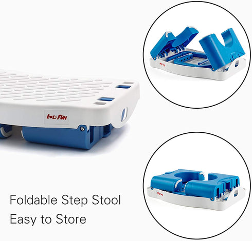 LOL-FUN Step Stool for Kids, Toddler Step Stool for Bathroom Sink, Child Step Stool for Potty Training