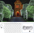 JMEXSUSS 200 LED Net Lights Plug in Mesh Lights, 8 Modes 9.8ft x 6.6ft Net Lights Outdoor Mesh Lights, Waterproof Christmas Net Lights for Bushes(White)