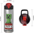 Zak Designs - MICI-V151 Zak Designs 27oz Minecraft 18/8 Stainless Steel Water Bottle with Flip-up Straw Spout and Locking Spout Cover, Durable Cup for Sports or Travel (27oz, Minecraft Creeper)