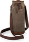 LEGACY - a Picnic Time Brand Waxed Canvas Wine Tote, one size, Khaki green