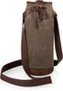 LEGACY - a Picnic Time Brand Waxed Canvas Wine Tote, one size, Khaki green