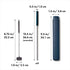 OXO Good Grips Stainless Steel 6 Piece Reusable Straw Set with Case - Green