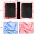 Ecqizer 2 Pack CDC Vaccination Card Protector, 4 X 3" Immunization Record Vaccine Card Holder, Marbling PU Leather ID Card Holder Badge Holders for Protecting Vaccine Certificate (Pink, Blue)