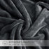 RYB HOME Soft Blanket Twin Size Grey Flannel Lightweight Thermal Fuzzy Bed Blanket for Couch Bed Sofa Travel Camping, W60 x L80