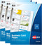 Avery(R) Clear Business Card Organizer Pages for 3 Ring Binders, 10 Per Pack, 3-Pack, Holds 600 Cards Total (78723)