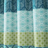 Lush Decor Bohemian Striped Shower Curtain Colorful Bold Design, 72" x 72", Blue and Green
