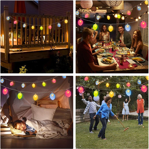Easter Lights Decorations 10 Ft 20 Led Easter Eggs String Lights Battery Operated Fairy Lights Garland Easter Decorations for Home Party Indoor Outdoor Tree Bedroom Easter Hunt (Warm White)