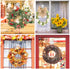 Wreath Hanger, VIS'V Large Clear Removable Heavy Duty Suction Cup Wreath Hooks with Wipes 22 LB Strong Window Glass Door Suction Cup Wreath Holder for Halloween Christmas Wreath Decorations - 2 Packs