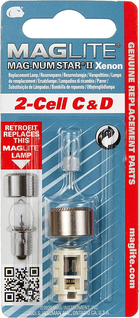 MagLite D Replacement Bulb Xenon Bulb for 2-Cell