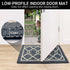 Ymonlia Indoor Door Mat,32" x20Front/Back/Outdoor Mat Rubber Backing,Non-Slip Absorbent Entryway Resist Dirt Rug,Machine Washable Floor Doormats for Home,Entrance,Kitchen(Dark Grey)