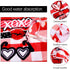 Ruisita Set of 4 Valentines Day Love Dish Towels 28 x 18 Inch Absorbent Red Buffalo Plaid Kitchen Towel Oversized Decorative Towels for Cleaning, Cooking, Baking, Drying