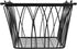 Spectrum Diversified Twist Handles Modern Farmhouse D©cor, Farmers Market-Style Wire Kitchen Organization, Small Storage Basket, Black